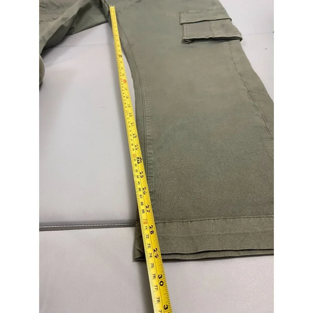 JACHS Mens Cargo Pants size‎ 40x30 Green Cotton Blend utility Y2K 90s Streetwear